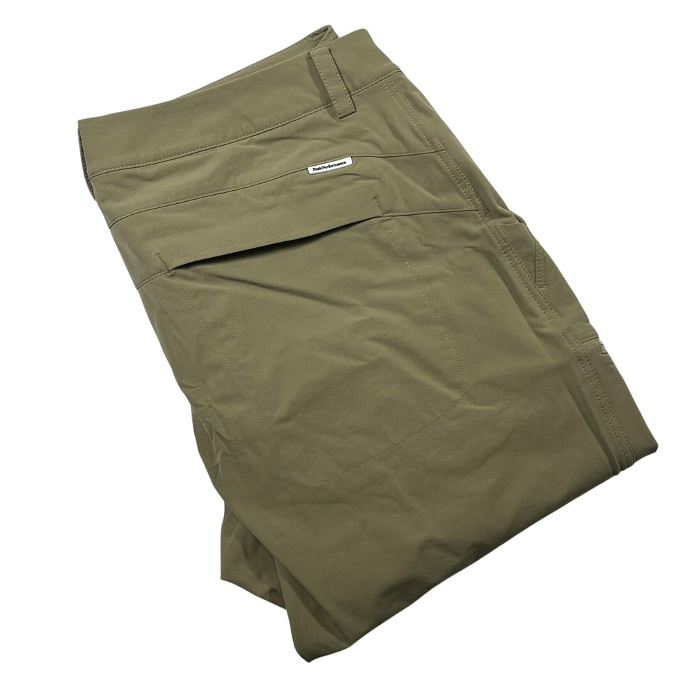 Peak Performance Amity Pants Women M Khaki Tan Hiking Camping Quick Dry UPF 50